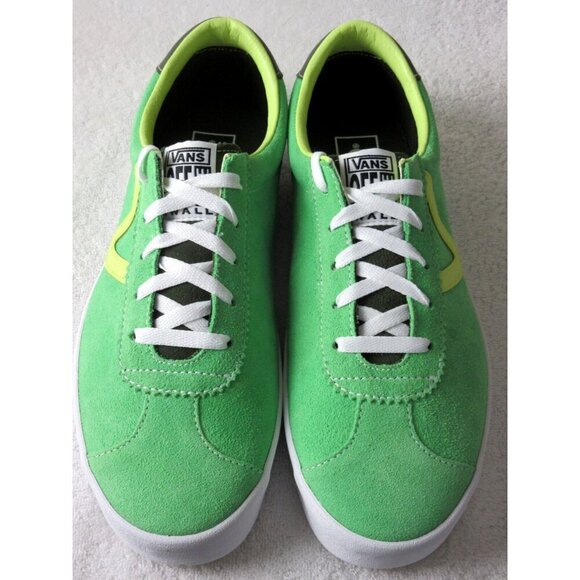 Vans Men's Sport Low Sport Pop Green White Suede shoes Sizes NIB - Picture 3 of 5